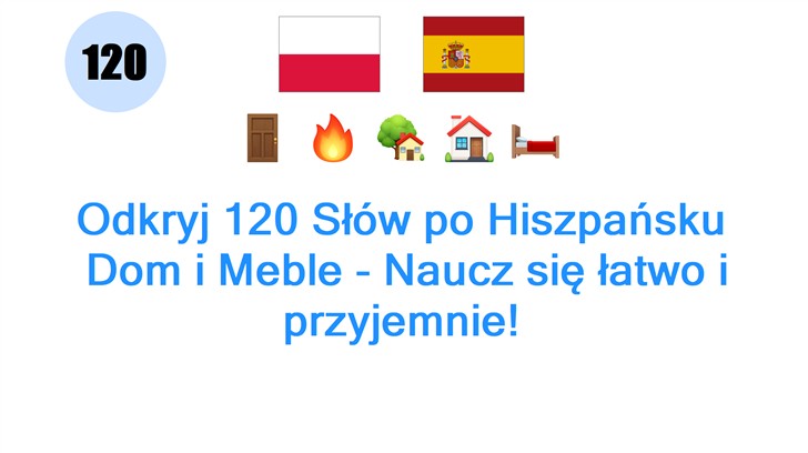 Odkryj 120 Słów po Hiszpańsku: Dom i Meble - Naucz się łatwo i przyjemnie!